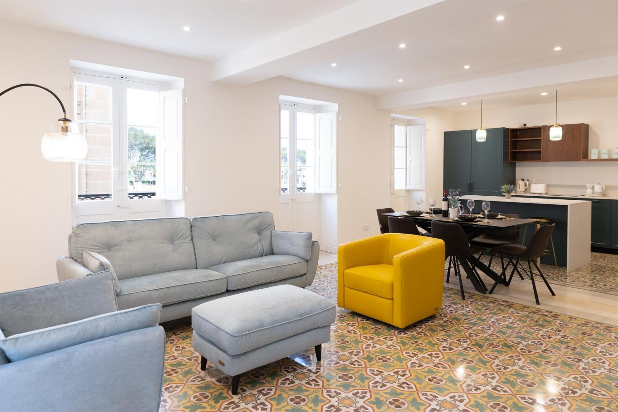 Florette Suite Designer Finish With Stunning Lounge Terrace By Arcobnb Il-Furjana Exteriér fotografie